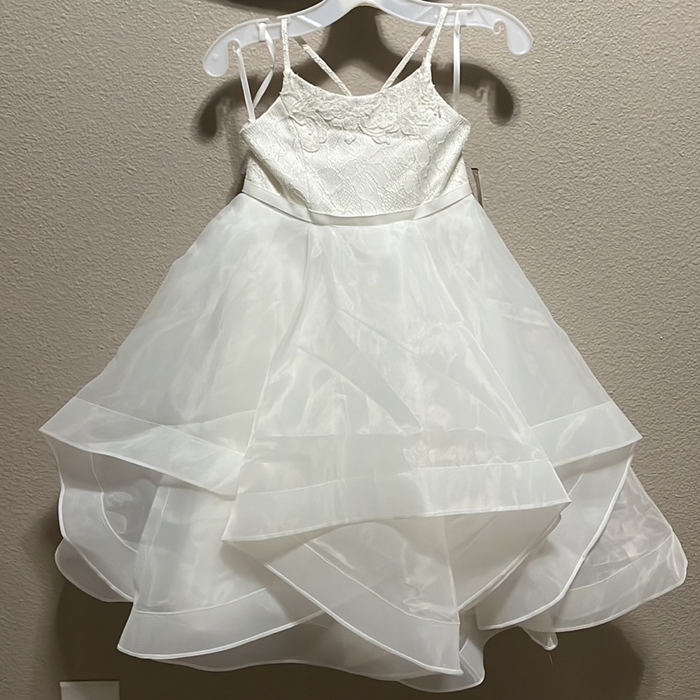 NEW David Bridal Flower Girl Dress Ivory size 3T